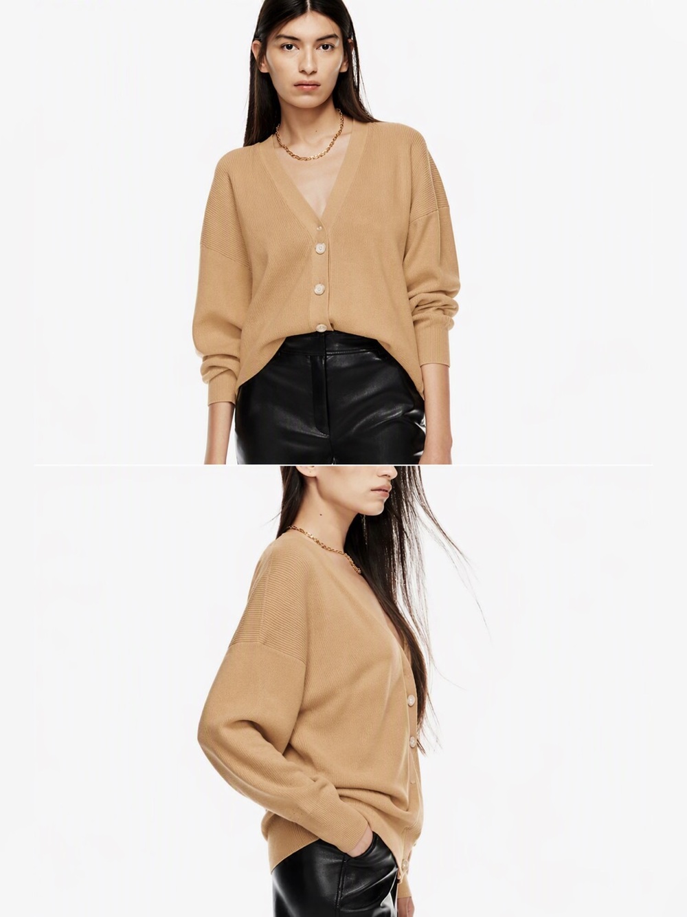 Aritzia Babaton Kinney Tan Women's Sweater